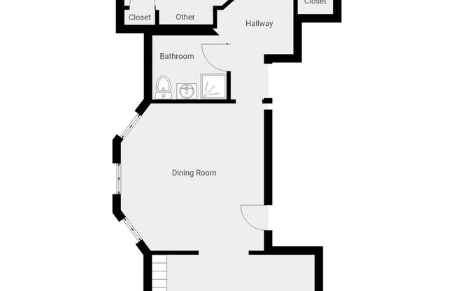 1 bed, 1 bath, 950 sqft, $1,025, Unit 1S