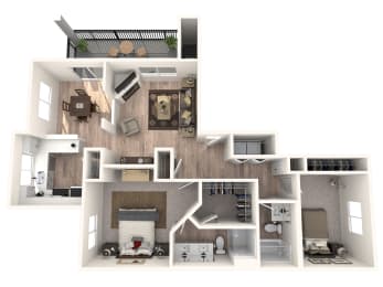 2 beds, 2 baths, 1,123 sqft, $3,200