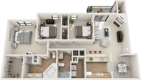 3 beds, 2 baths, 1,299 sqft, $1,720