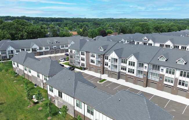Aerial view of buildings