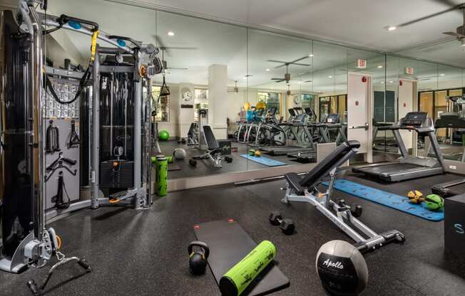 Fitness Studio at Trio Apartments in Pasadena, CA