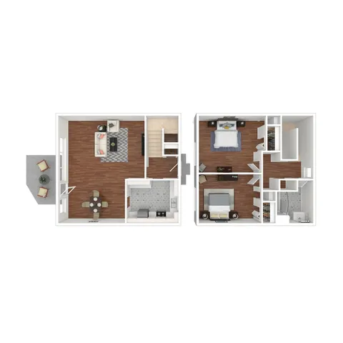 2 beds, 1 bath, 1,042 sqft, $1,800