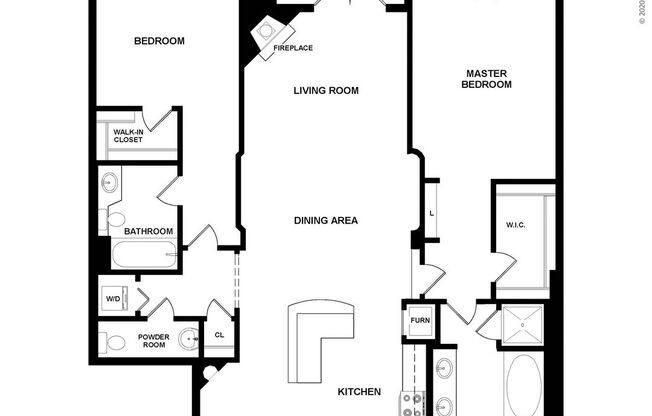 2 beds, 2.5 baths, 1,579 sqft, $3,319