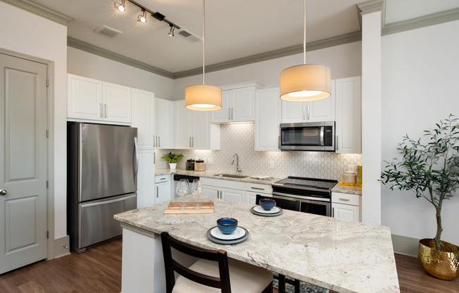 Kitchen with Stainless Steel Appliances