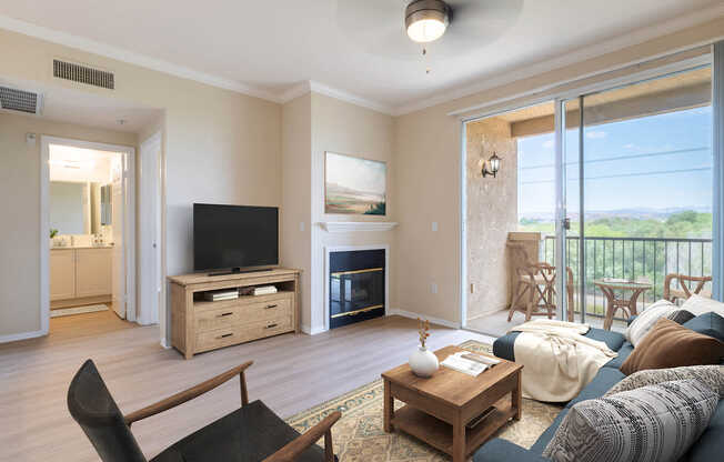 Living Room with Hard Surface Flooring