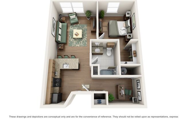 1 bed, 1 bath, 726 sqft, $2,220, Unit 307