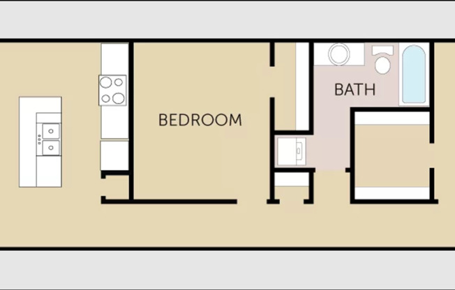 2 beds, 1 bath, 1,000 sqft, $1,100, Unit 103