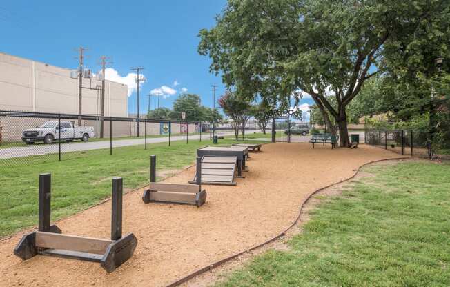 Agility Course at the Dog Park - Deep Ellum Lofts, Dallas, Texas, TX