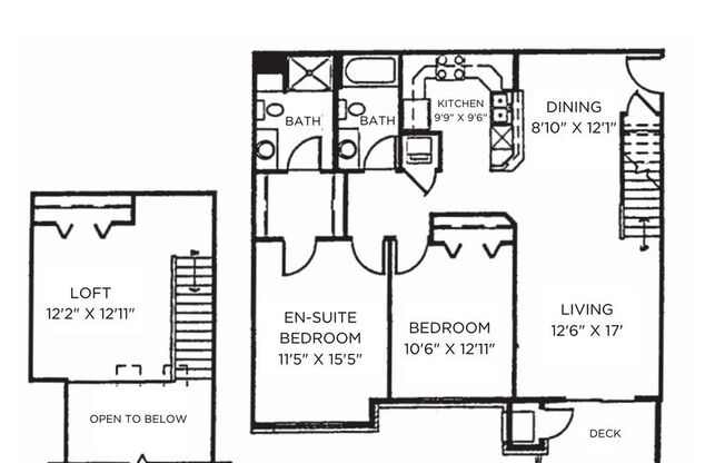 3 beds, 2 baths, 1,285 sqft, $2,290, Unit 2892-206