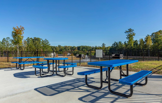 picnic area with seating