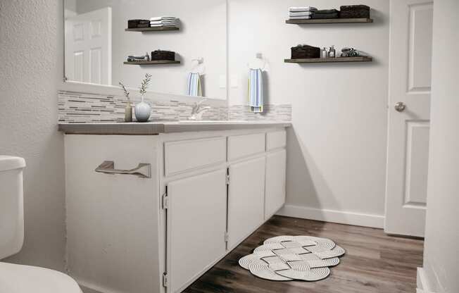 GoGo Heights Apartments Model Bathroom