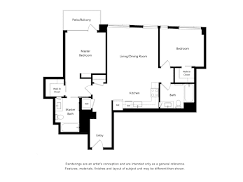 2 beds, 2 baths, 1,062 sqft, $4,299