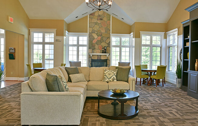 Clubhouse Seating at Timberlane Apartments, Peoria, IL, 61615