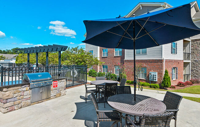 Grill Area Amelia Station Apartments in Clayton NC