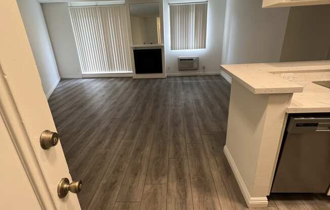 Kitchen with Stainless Steel Appliances and White Cabinets