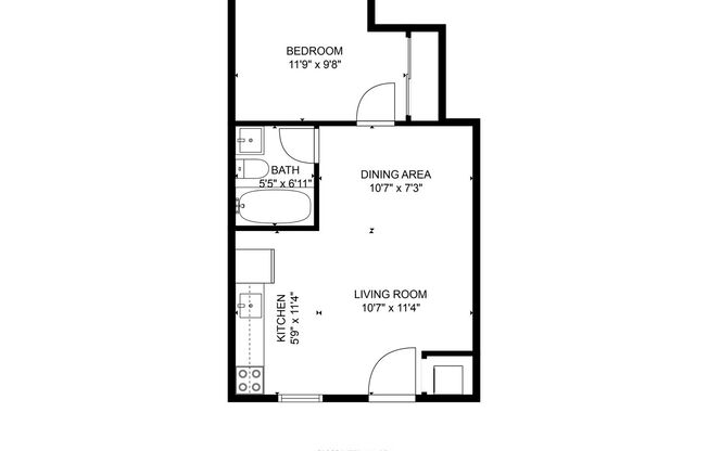 1 bed, 1 bath, 500 sqft, $1,499, Unit 13 S