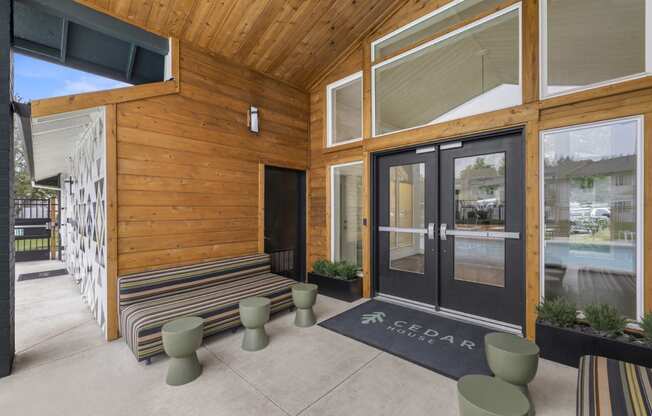 entry at Cedar House, Vancouver, WA