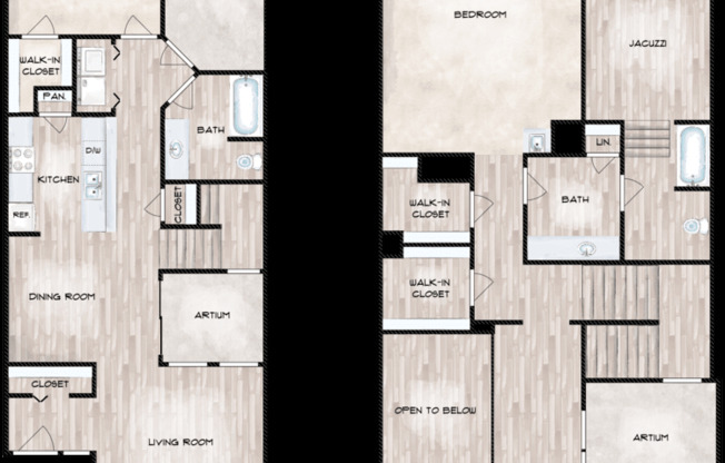 2 beds, 2 baths, 1,381 sqft, $1,730