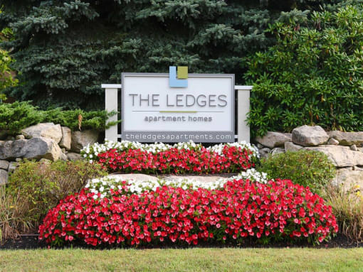 Property Signage at The Ledges Apartment Homes, Connecticut