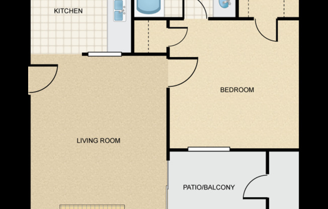 1 bed, 1 bath, 500 sqft, $765, Unit 111