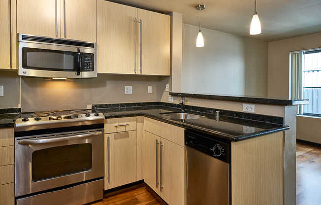 Kitchen with Stainless Steel Appliances