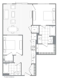 2 beds, 2 baths, 943 sqft, $3,568