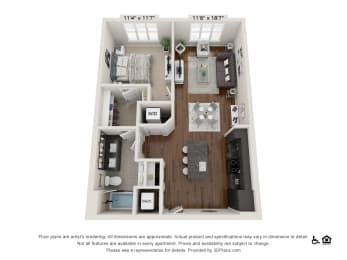 1 bed, 1 bath, 766 sqft, $1,649