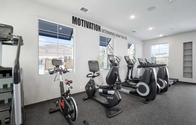 Fitness Center With Updated Equipment at Mitchell Place Apartments, Murrieta, California