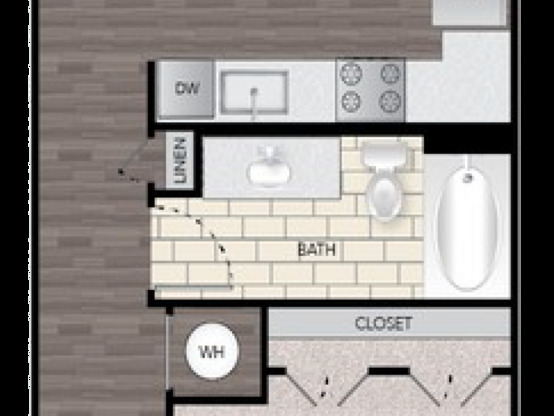 1 bed, 1 bath, 630 sqft, $1,373