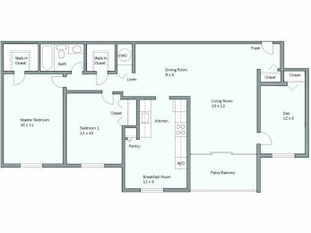 2 beds, 1 bath, 1,219 sqft, $2,184