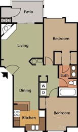 2 beds, 1 bath, 956 sqft, $1,998