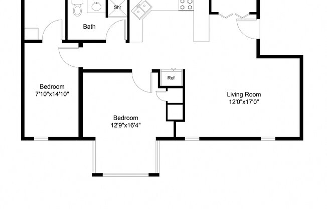 2 beds, 1 bath, 900 sqft, $2,795