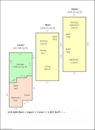 3 beds, 3.5 baths, 1,601 sqft, $2,962