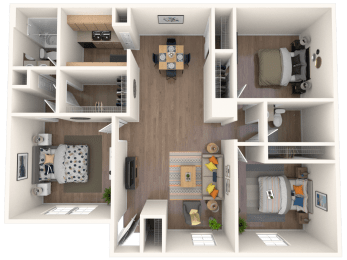 3 beds, 2 baths, 1,200 sqft, $1,681