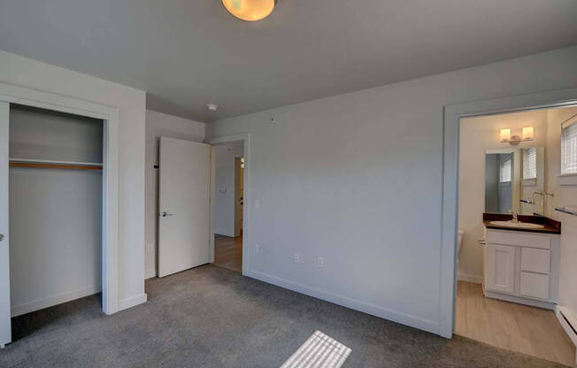 Bedroom With Bathroom View at West Village at Four Points, Montana