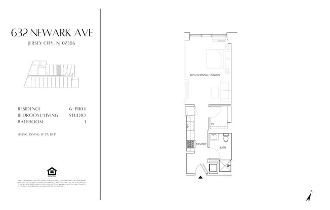 Studio, 1 bath, 474 sqft, $2,589, Unit 804