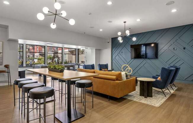 Community Clubhouse at Avant at the Arboretum Apartments in Lisle, IL 60532