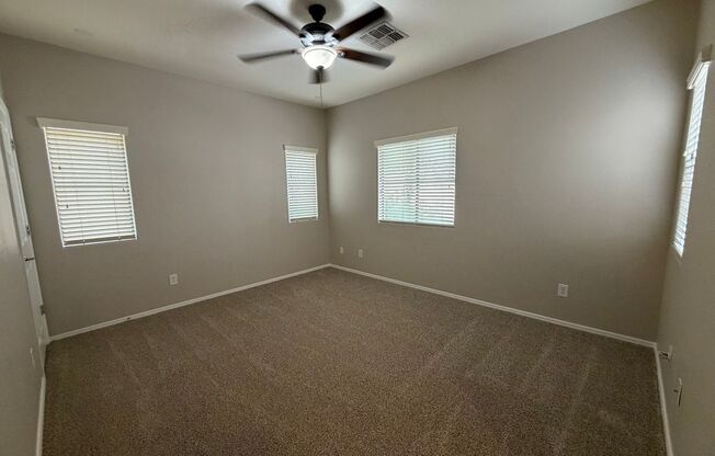 Community pool and a low maintenance yard