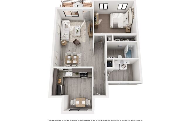 1 bed, 1 bath, 741 sqft, $1,215, Unit 11319 OSC