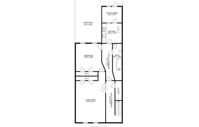 1 bed, 1 bath, 700 sqft, $2,700, Unit G