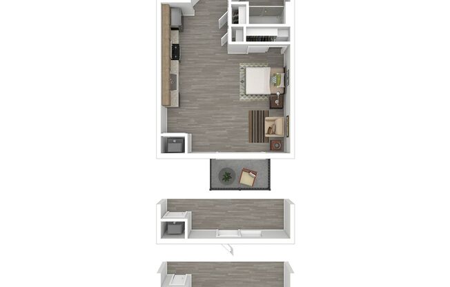 Studio, 1 bath, 510 sqft, $2,085, Unit C-147