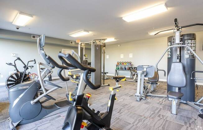 Community Fitness Center at Waterside at RiverPark Place; Louisville Apartments