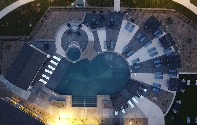 Pool at Icon Apartment Homes at Ferguson Farm, Bozeman, MT