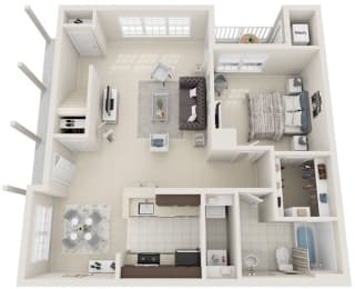 1 bed, 1 bath, $2,188
