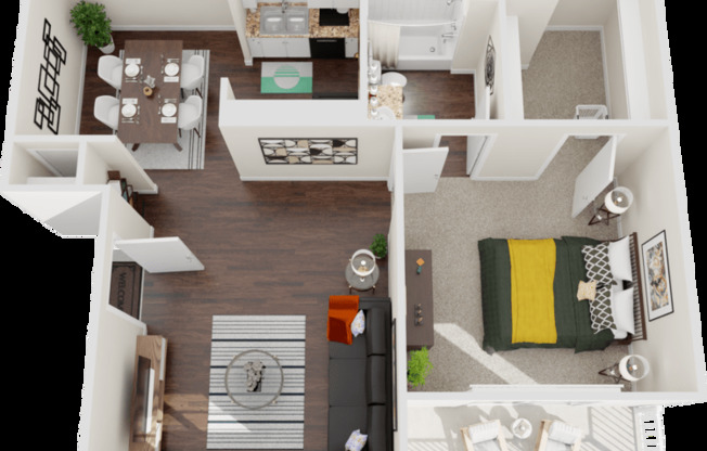 1 bed, 1 bath, 625 sqft, $1,040