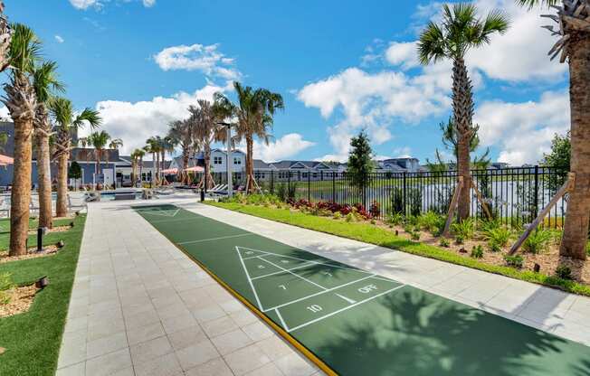 a playground in a community with palm trees at The Sophia, Florida