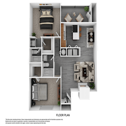 2 beds, 2 baths, 1,011 sqft, $1,314