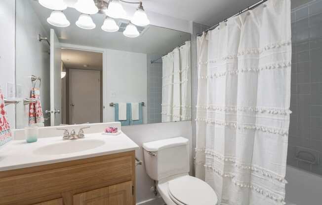 Apartment bathroom at 1633 Q, Washington, 20009