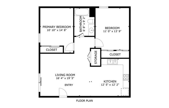 2 beds, 1 bath, 895 sqft, $1,255, Unit 1332-44