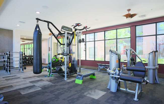 Fitness Center With Modern Equipment at Audere Apartments, Phoenix, Arizona